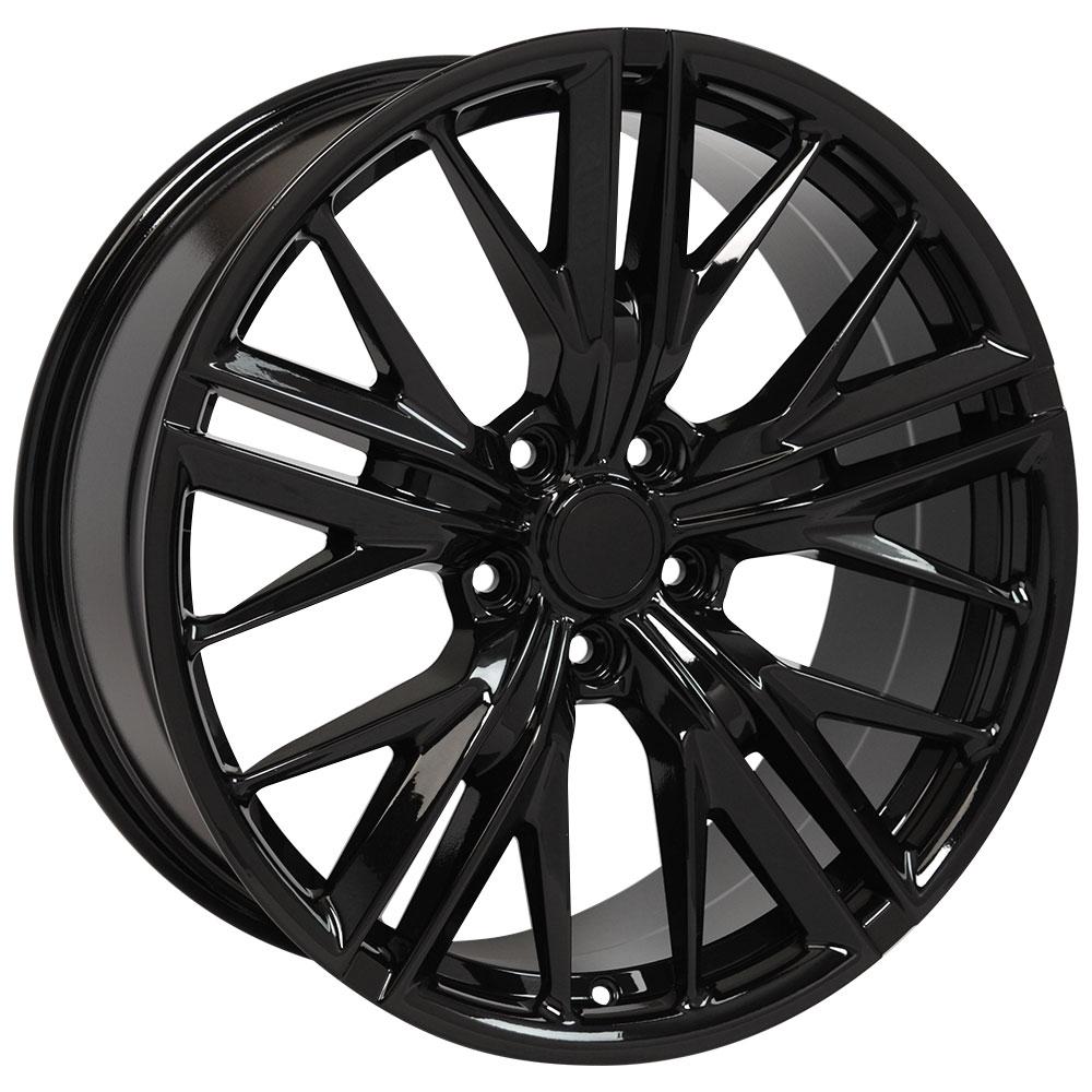 OE Wheels CV25 20x9.5 5x120 40et Gloss Black Wheel - View 3