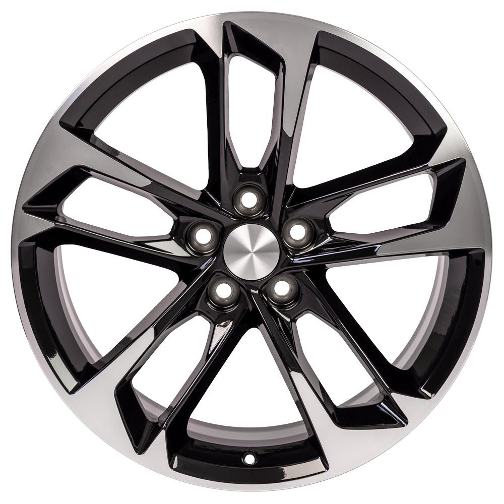 OE Wheels CV29 20x8.5 5x120 25et Gloss Black Machined Wheel - View 2