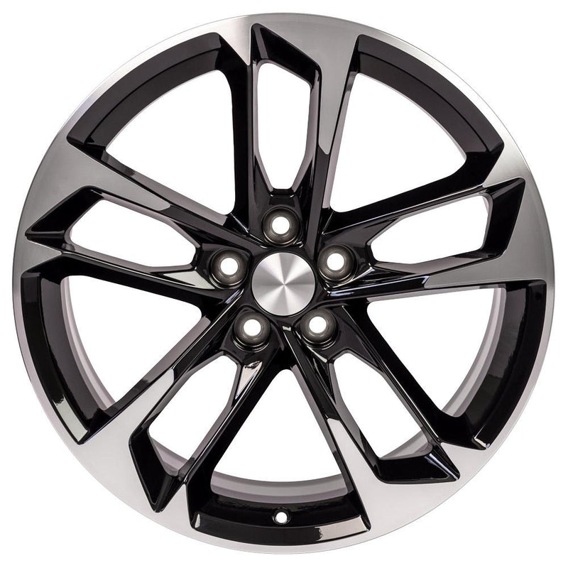 OE Wheels CV29 20x8.5 5x120 25et Gloss Black Machined Wheel - View 2