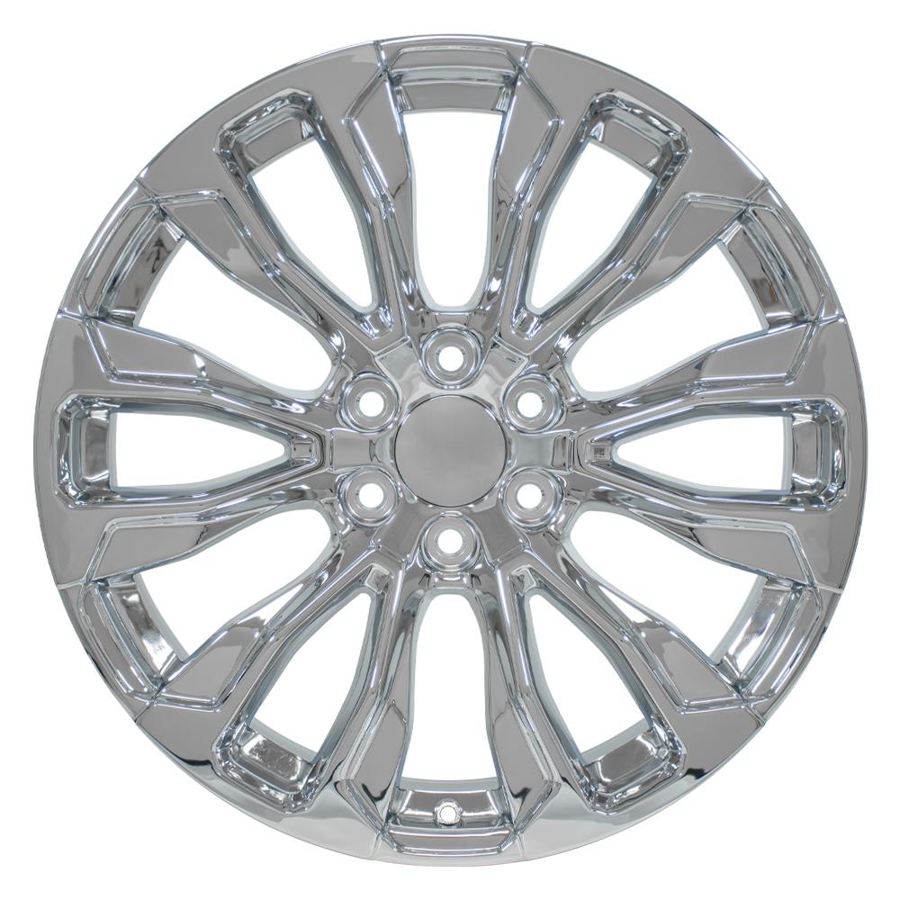OE Wheels CV30 22x9 6x139.7 28et Chrome Wheel SS: 9512651 - View 2