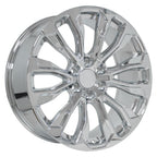OE Wheels CV30 22x9 6x139.7 28et Chrome Wheel SS: 9512651 - View 3