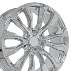 OE Wheels CV30 22x9 6x139.7 28et Chrome Wheel SS: 9512651