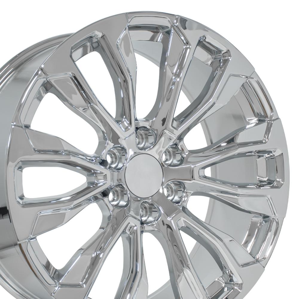 OE Wheels CV30 22x9 6x139.7 28et Chrome Wheel SS: 9512651
