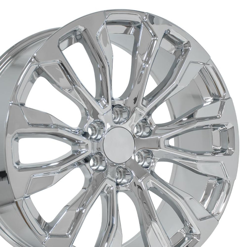 OE Wheels CV30 22x9 6x139.7 28et Chrome Wheel SS: 9512651