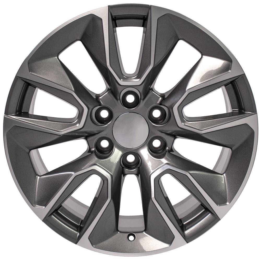 OE Wheels CV32 20x9 6x139.7 28et Gloss Gunmetal Machined Wheel - View 2