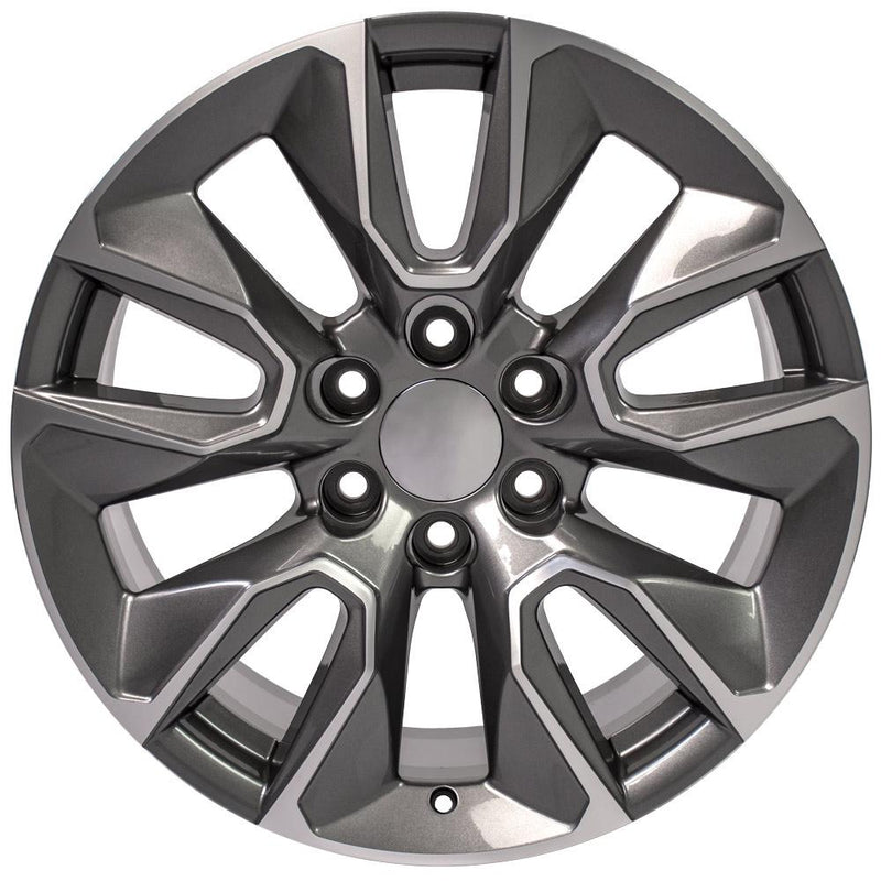 OE Wheels CV32 20x9 6x139.7 28et Gloss Gunmetal Machined Wheel - View 2