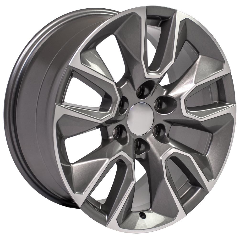 OE Wheels CV32 20x9 6x139.7 28et Gloss Gunmetal Machined Wheel - View 3