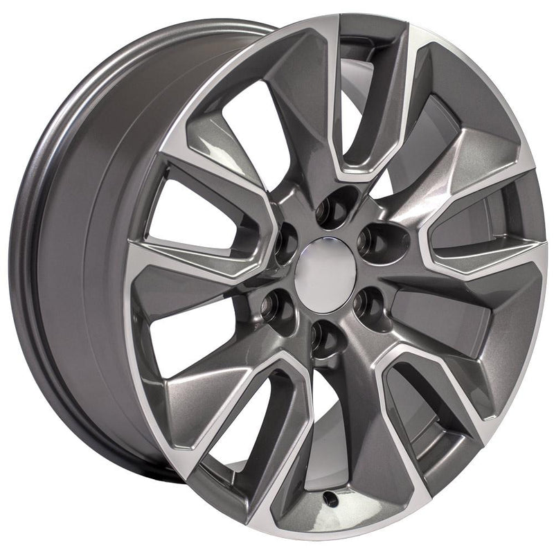 OE Wheels CV32 20x9 6x139.7 28et Gloss Gunmetal Machined Wheel - View 3