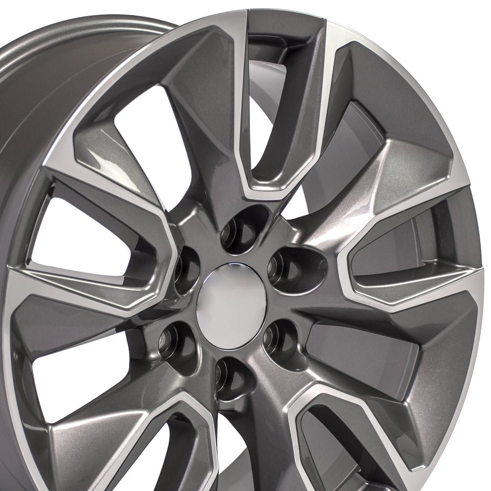 OE Wheels CV32 20x9 6x139.7 28et Gloss Gunmetal Machined Wheel