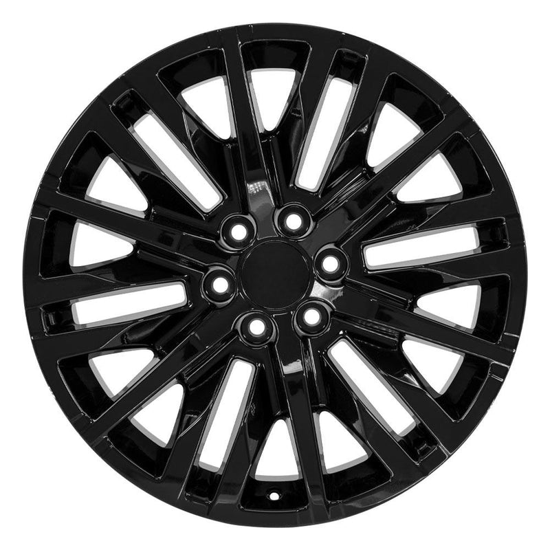 OE Wheels CV33 22x9 6x139.7 28et Gloss Black Wheel - View 2