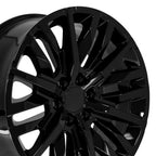 OE Wheels CV33 22x9 6x139.7 28et Gloss Black Wheel