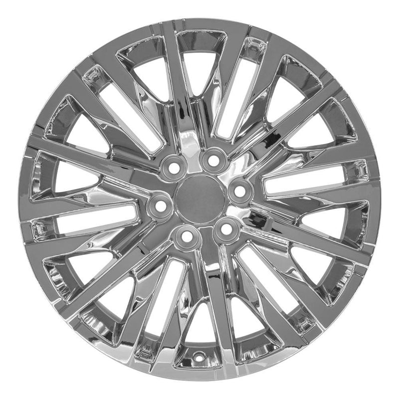 OE Wheels CV33 22x9 6x139.7 28et Chrome Wheel SS: 9511414 - View 2