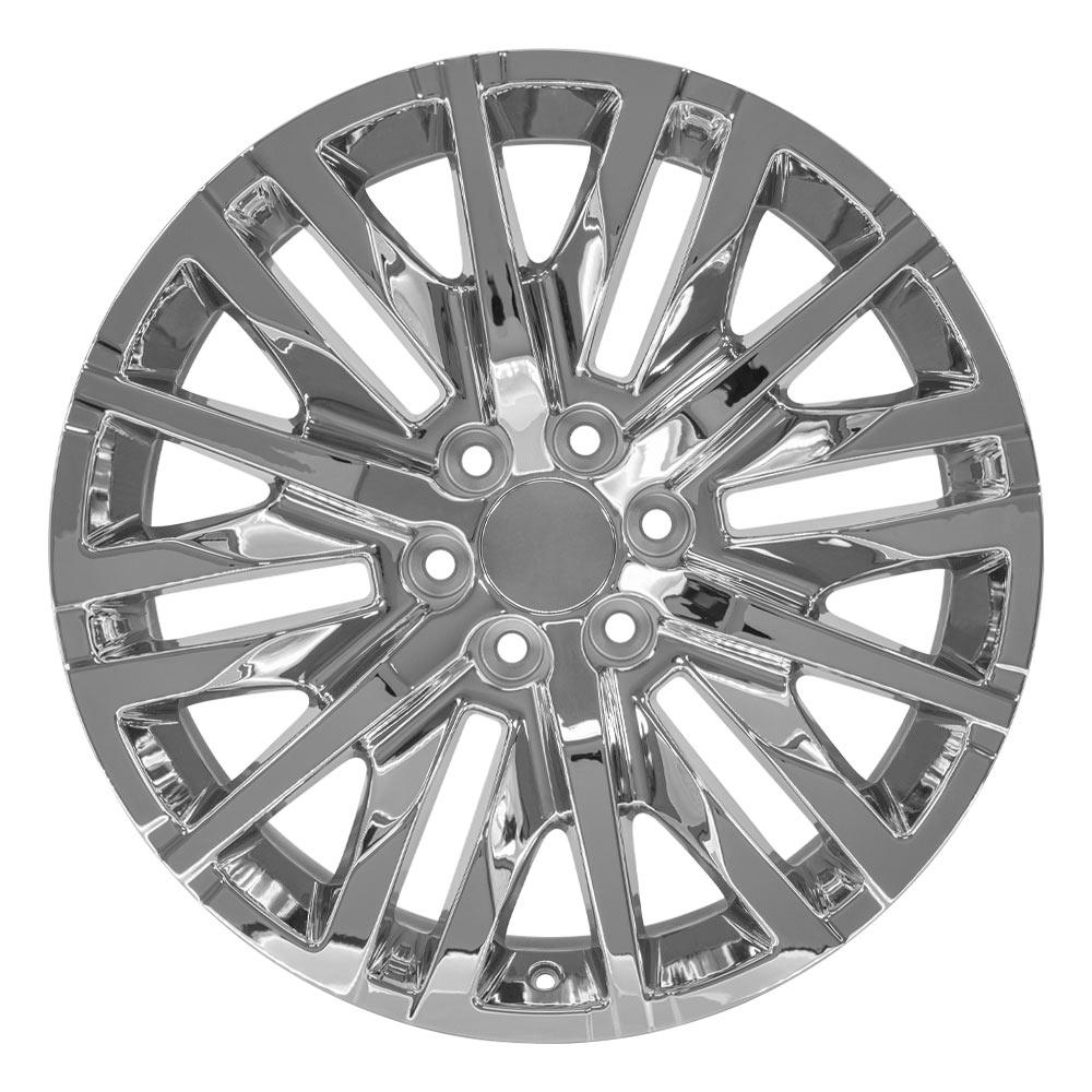 OE Wheels CV33 22x9 6x139.7 28et Chrome Wheel - View 2
