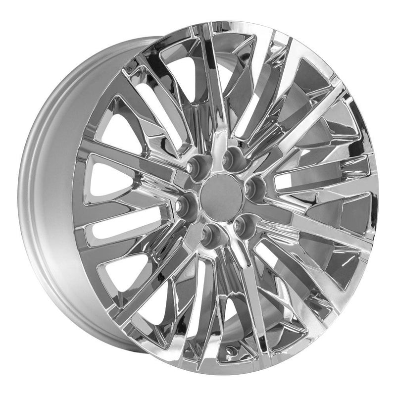 OE Wheels CV33 22x9 6x139.7 28et Chrome Wheel - View 3