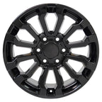 OE Wheels CV35 18x8.5 6x139.7 26et Gloss Black Wheel - View 2