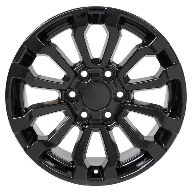 OE Wheels CV35 18x8.5 6x139.7 26et Gloss Black Wheel - View 2