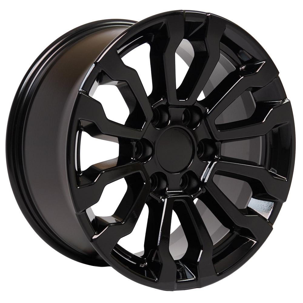 OE Wheels CV35 18x8.5 6x139.7 26et Gloss Black Wheel - View 3