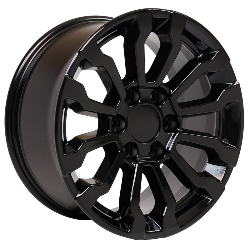 OE Wheels CV35 18x8.5 6x139.7 26et Gloss Black Wheel - View 3