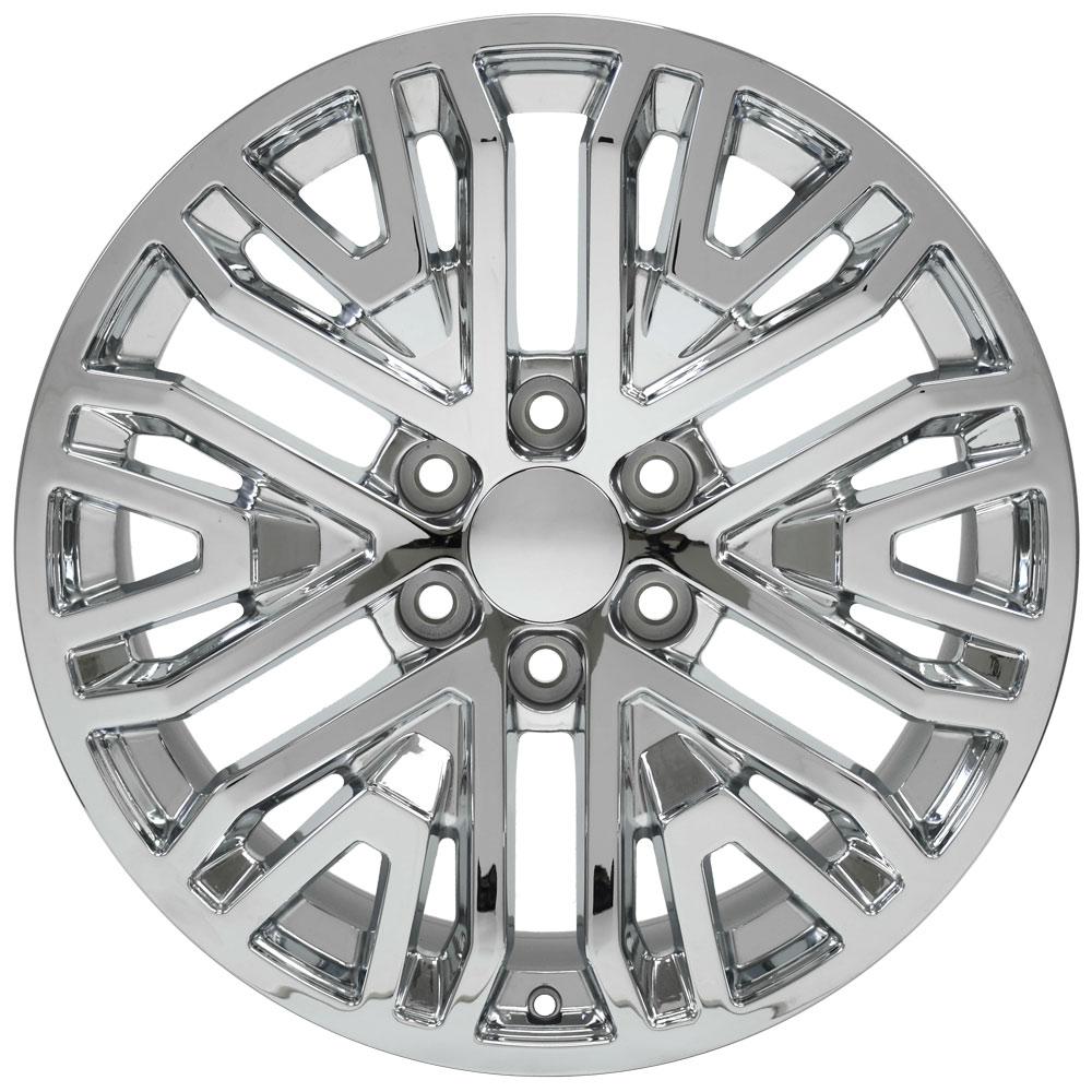 OE Wheels CV37 20x9 6x139.7 28et Chrome Wheel - View 2