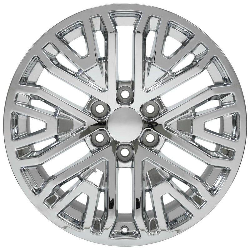 OE Wheels CV37 20x9 6x139.7 28et Chrome Wheel - View 2