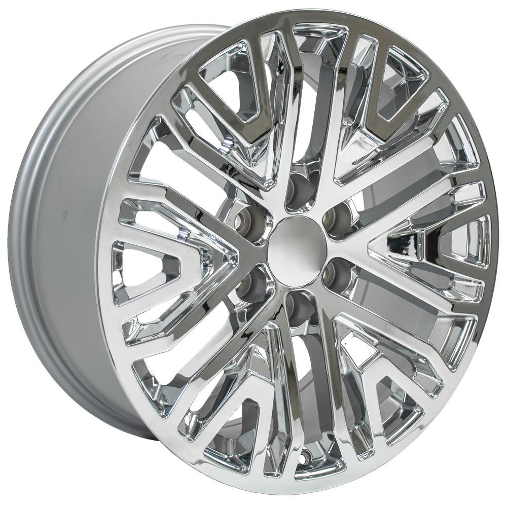 OE Wheels CV37 20x9 6x139.7 28et Chrome Wheel - View 3