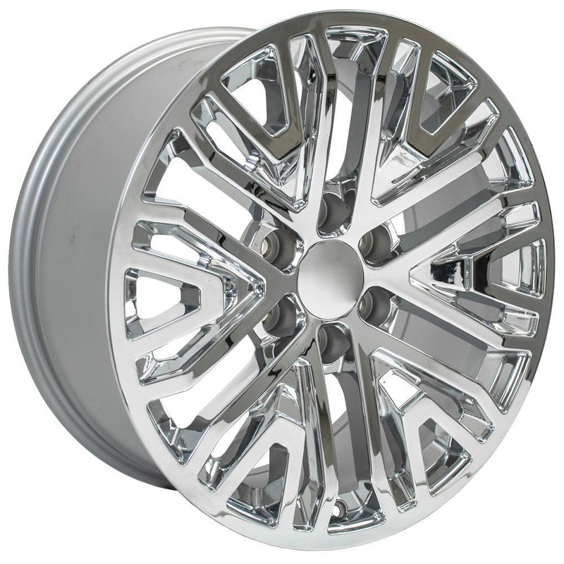 OE Wheels CV37 20x9 6x139.7 28et Chrome Wheel - View 3