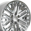 OE Wheels CV37 20x9 6x139.7 28et Chrome Wheel