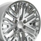 OE Wheels CV37 20x9 6x139.7 28et Chrome Wheel