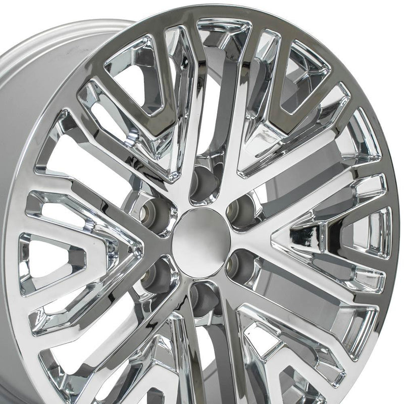 OE Wheels CV37 20x9 6x139.7 28et Chrome Wheel