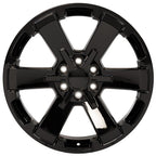 OE Wheels CV41B 22x9 6x139.7 24et Gloss Black Wheel - View 2