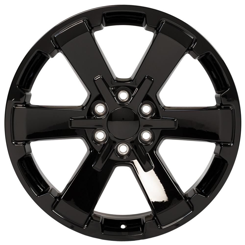 OE Wheels CV41B 22x9 6x139.7 24et Gloss Black Wheel - View 2