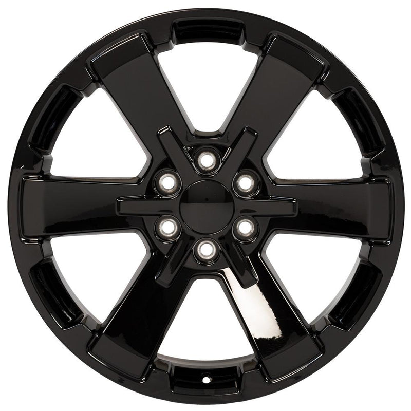 OE Wheels CV41B 22x9 6x139.7 24et Gloss Black Wheel - View 2