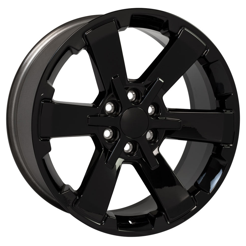 OE Wheels CV41B 22x9 6x139.7 24et Gloss Black Wheel - View 3