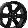 OE Wheels CV41B 22x9 6x139.7 24et Gloss Black Wheel
