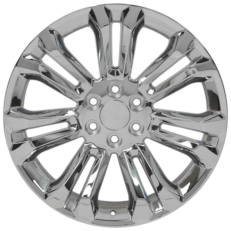OE Wheels CV43B 22x9 6x139.7 24et Chrome Wheel - View 2