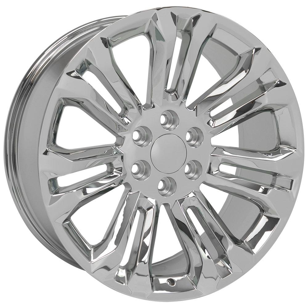 OE Wheels CV43B 22x9 6x139.7 24et Chrome Wheel - View 3