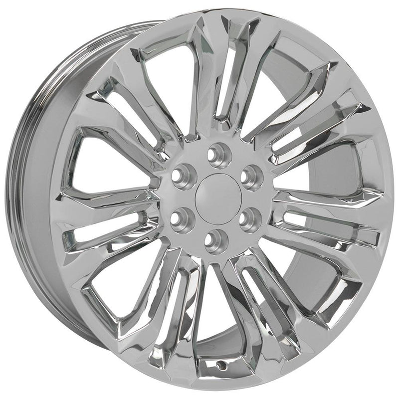 OE Wheels CV43B 22x9 6x139.7 24et Chrome Wheel - View 3