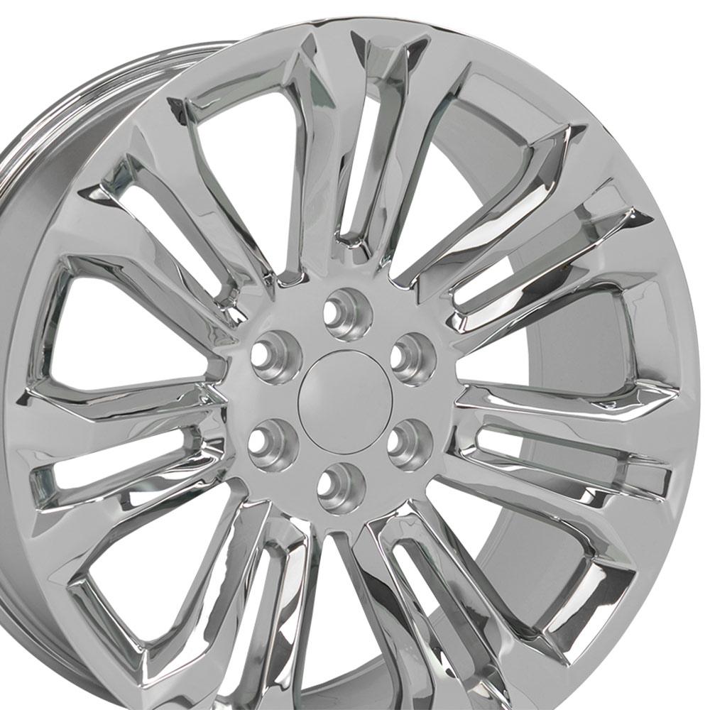 OE Wheels CV43B 22x9 6x139.7 24et Chrome Wheel