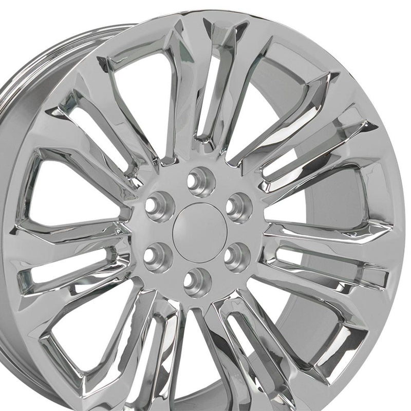 OE Wheels CV43B 22x9 6x139.7 24et Chrome Wheel