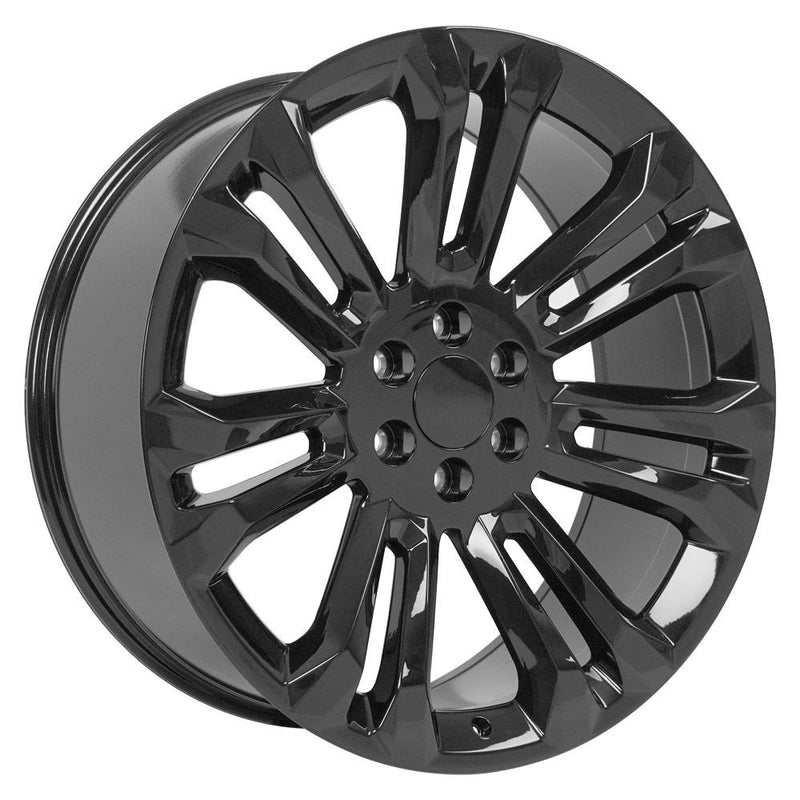 OE Wheels CV43B 24x10 6x139.7 24et Gloss Black Wheel - View 3