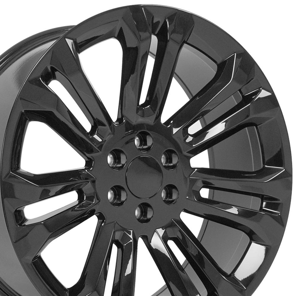 OE Wheels CV43B 24x10 6x139.7 24et Gloss Black Wheel