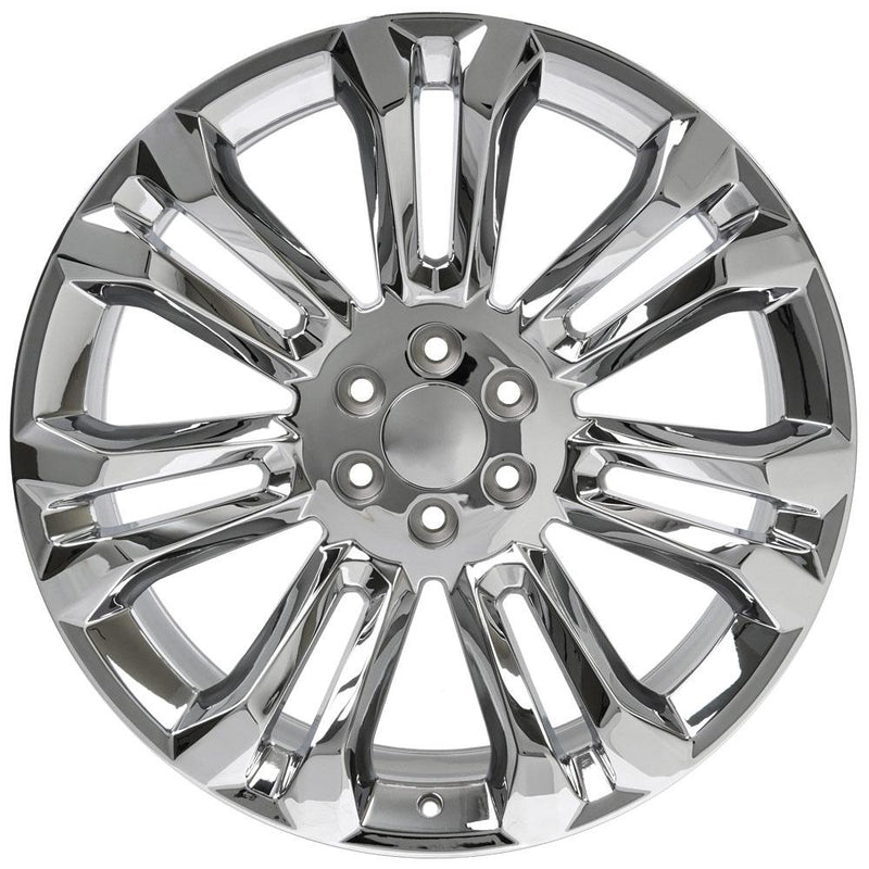 OE Wheels CV43B 24x10 6x139.7 24et Chrome Wheel - View 2