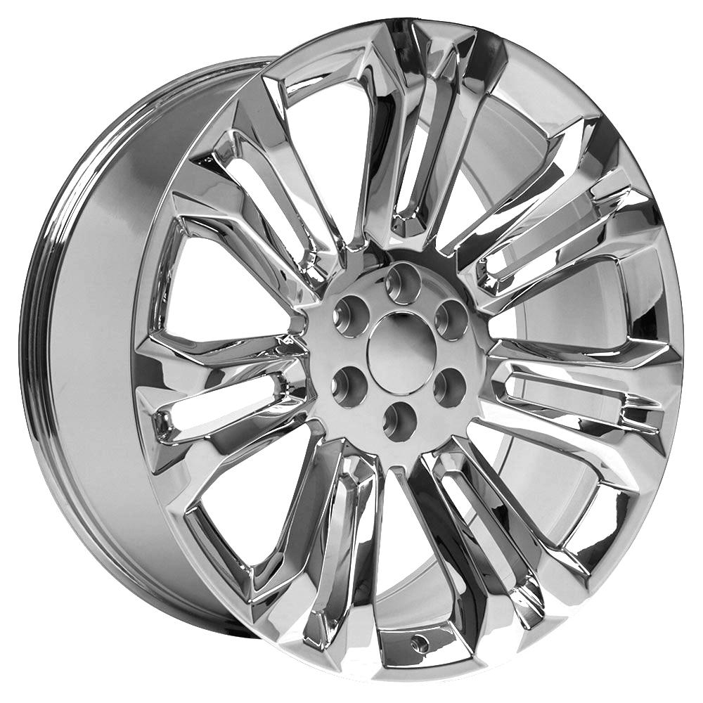 OE Wheels CV43B 24x10 6x139.7 24et Chrome Wheel - View 3