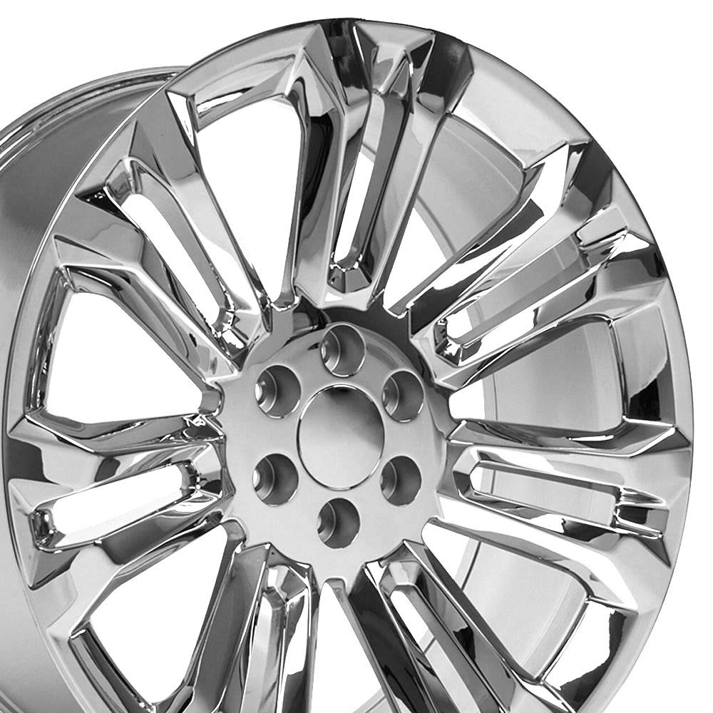 OE Wheels CV43B 24x10 6x139.7 24et Chrome Wheel