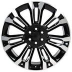 OE Wheels CV43B 24x10 6x139.7 24et Gloss Black Machined Wheel - View 2