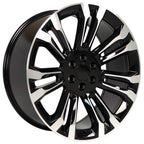 OE Wheels CV43B 24x10 6x139.7 24et Gloss Black Machined Wheel - View 3