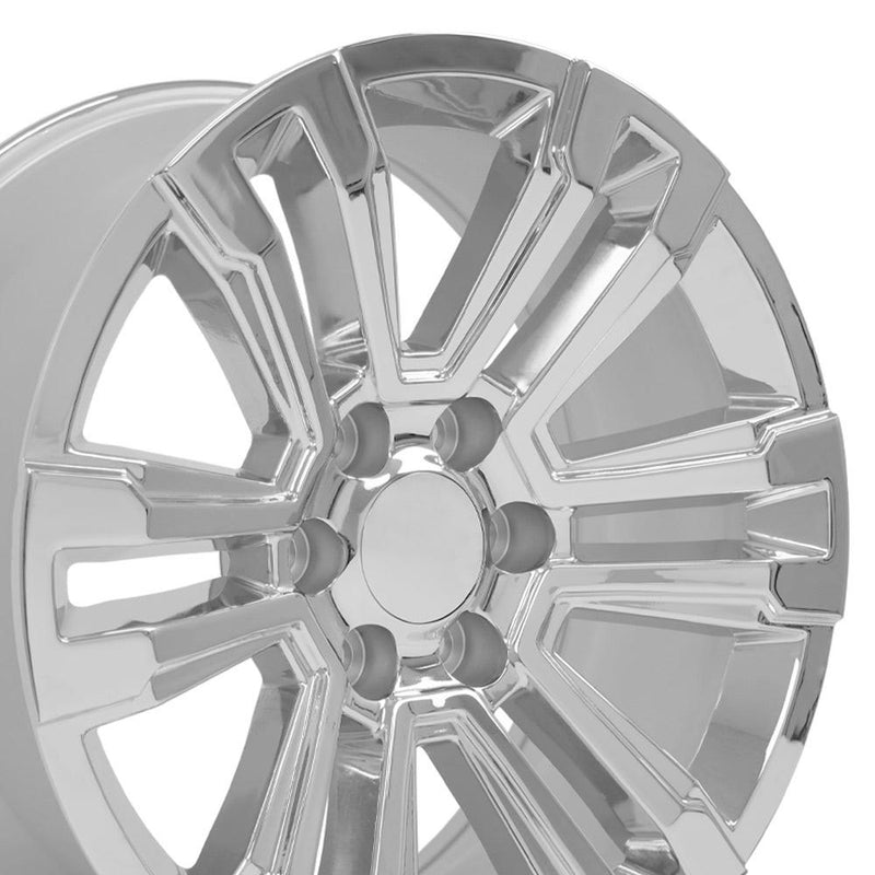 OE Wheels CV44 20x9 6x139.7 24et Chrome Wheel