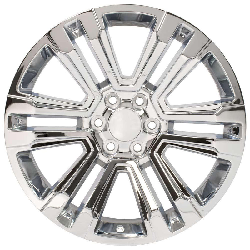 OE Wheels CV44 22x9 6x139.7 24et Chrome Wheel SS: 9507897 - View 2