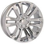 OE Wheels CV44 22x9 6x139.7 24et Chrome Wheel SS: 9507897 - View 3