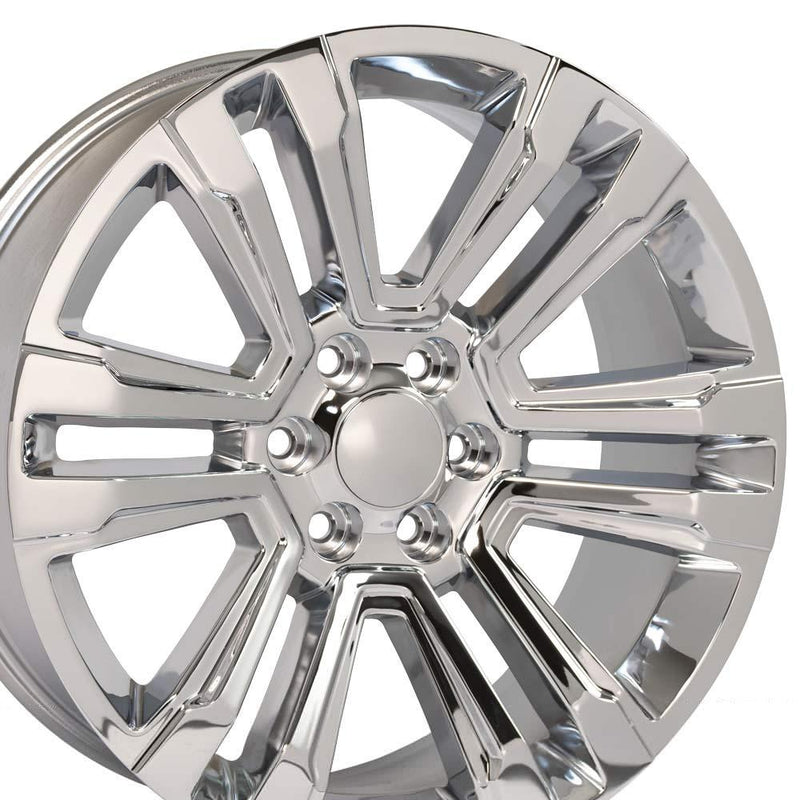 OE Wheels CV44 22x9 6x139.7 24et Chrome Wheel SS: 9507897